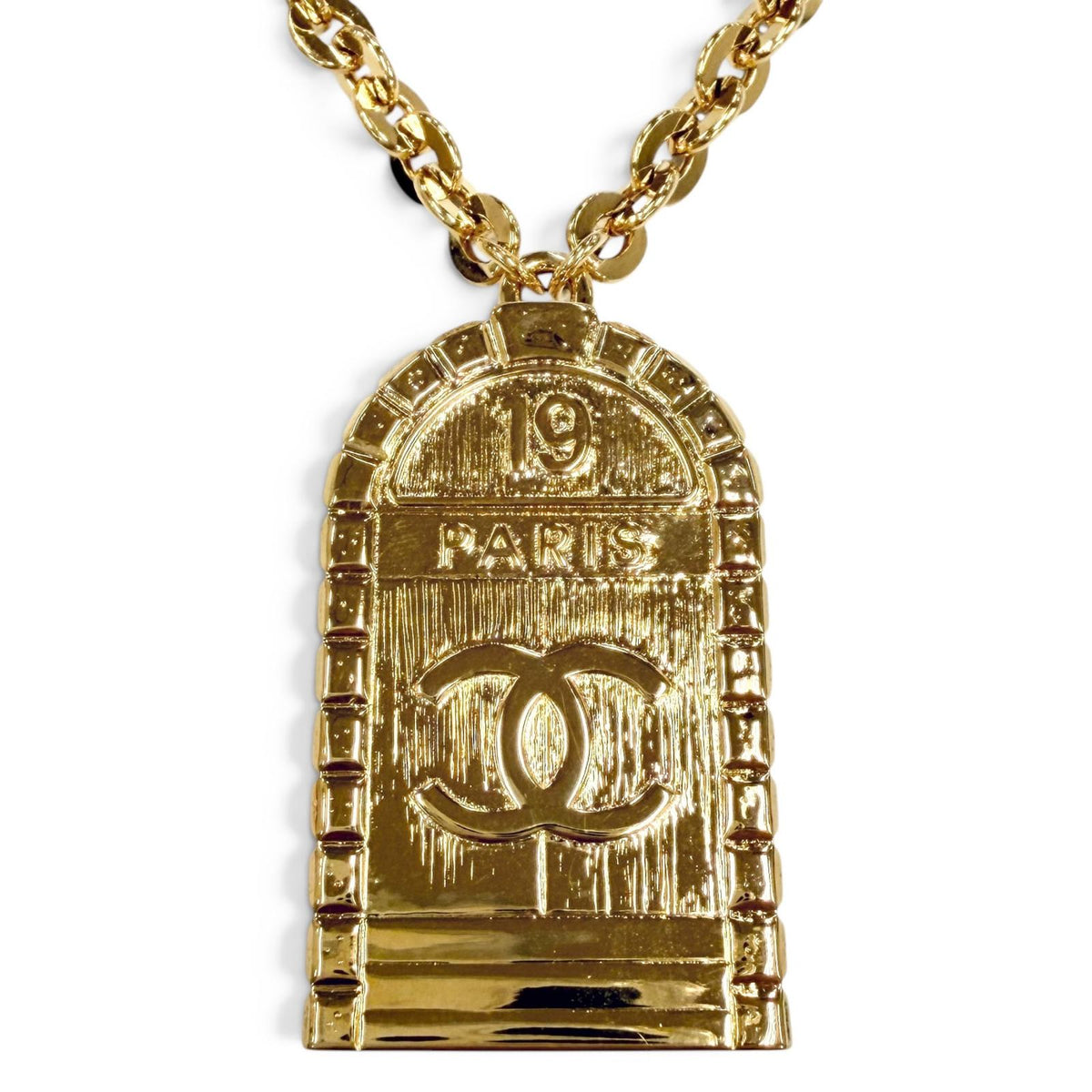 シャネル 31 RUE CAMBON ロケット ペンダント ココマーク カンボン 78cm ネックレス ゴールド レディース