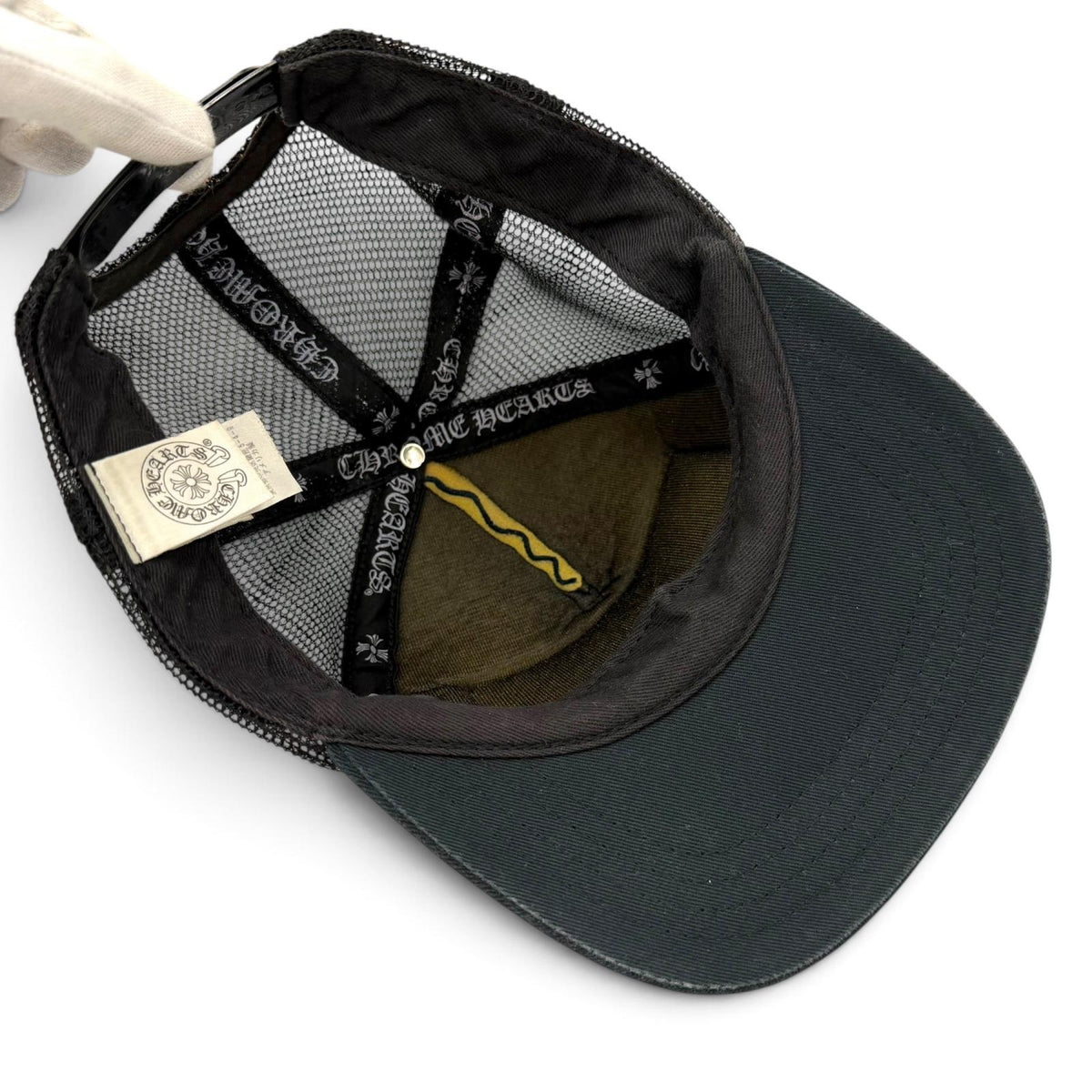 クロムハーツ TRUCKER CAP CHパッチ メッシュ 帽子 トラッカー キャップ ブラック メンズ