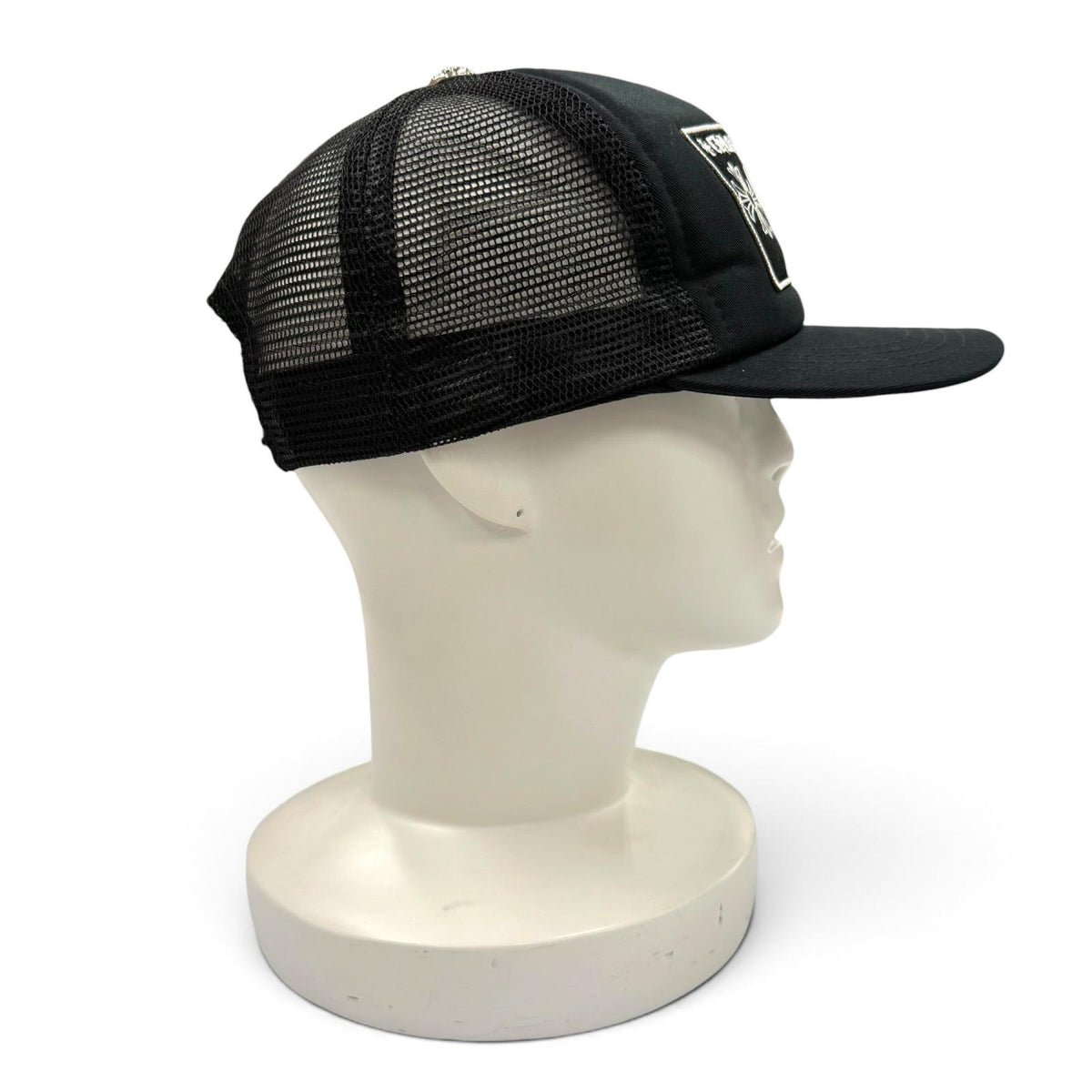 クロムハーツ TRUCKER CAP NYC CHパッチ メッシュ 帽子 トラッカー キャップ ブラック OS 51-61 メンズ