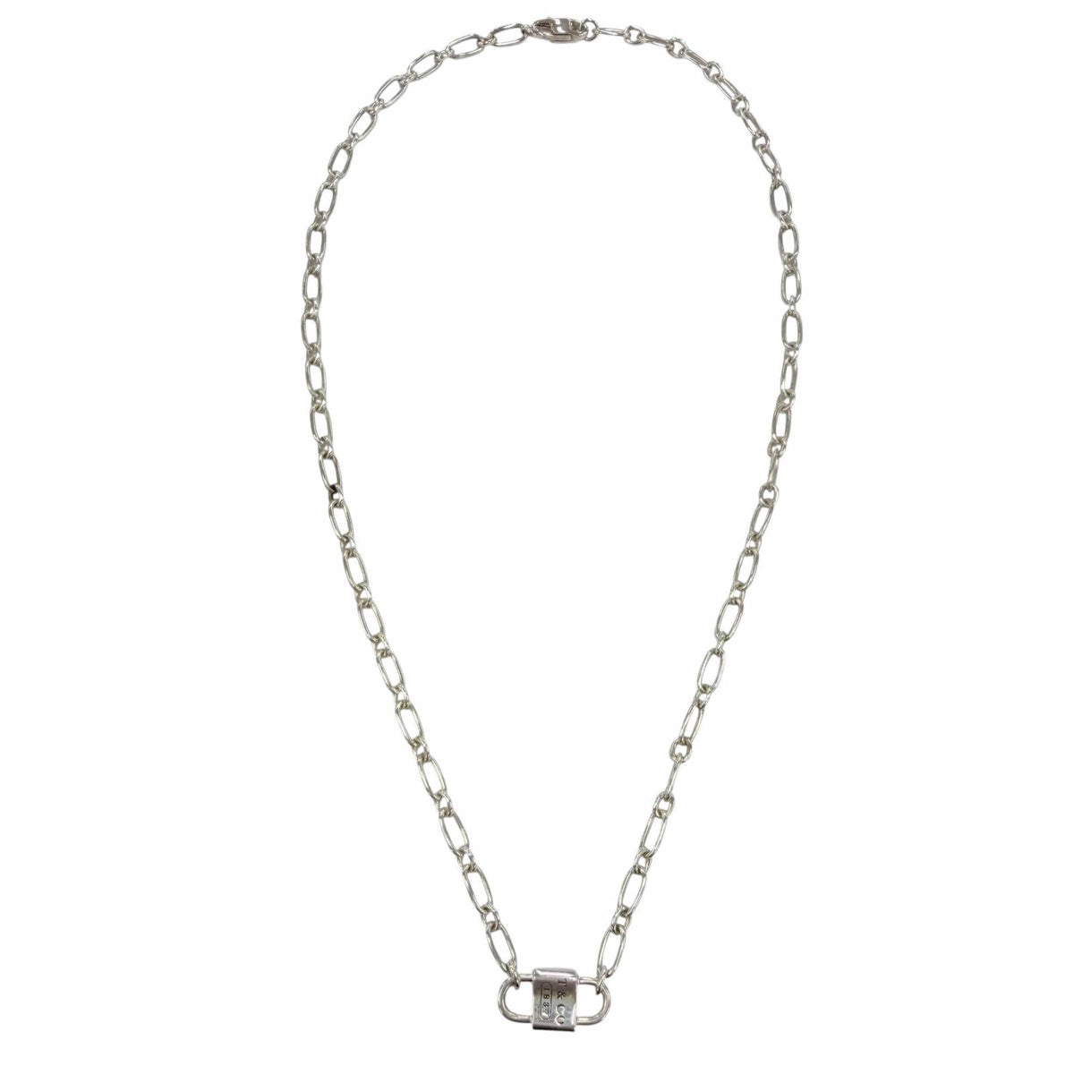 ティファニー スモール ダブルロック ネックレス アクセサリー ネックレス シルバー レディース