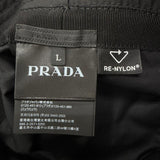 プラダ Re-Nylon トライアングルロゴ バケット ハット ブラック L メンズ