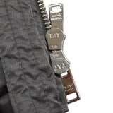 プラダ フォックスファー・ロゴベルト付 ZIP UP ダウンコート グレー 42 レディース