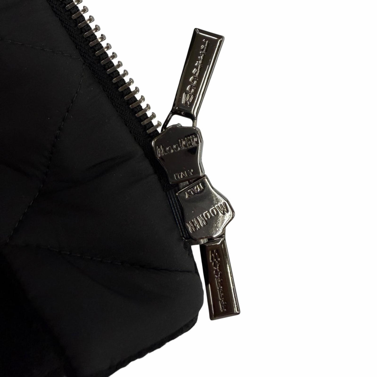 ムーレー NOREYA-S3 フード付 切替デザイン ZIP UP ダウンコート ブラック 44 レディース