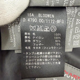 デュベティカ BLODWEN ZIGNONE生地使用 ラクーンファー付き ニット ダウンジャケット チャコールグレー 40 レディース