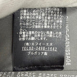 デュベティカ BLODWEN ZIGNONE生地使用 ラクーンファー付き ニット ダウンジャケット チャコールグレー 40 レディース