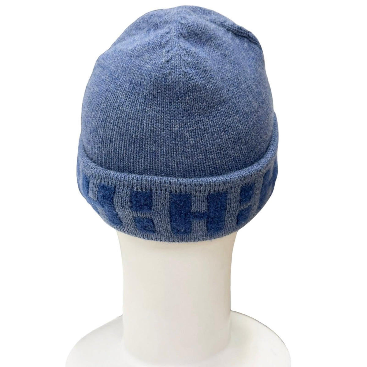 エルメス BONNET RAJASTAN マルジェラ期 Hロゴ ビーニー ニットキャップ ブルー ME メンズ