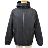 プラダ Re-Nylon トライアングルロゴ リバーシブル フーデッド ブルゾン ブラック 52 メンズ