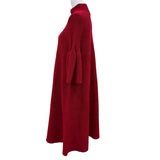 シーエフシーエル POTTERY VELVET LONG BELL SLEEVE FLARE MINI DRESS ワンピース レッド F レディース