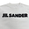 ジルサンダー オーバーサイズ ロゴデザイン 半袖Ｔシャツ ホワイト XS レディース