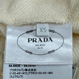 プラダ トライアングルロゴ タイトスカート アイボリー XS レディース