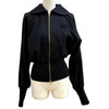 パトゥ ロゴワッペン付 ZIP UP ライト ボンバージャケット ブラック 34 レディース