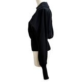 パトゥ ロゴワッペン付 ZIP UP ライト ボンバージャケット ブラック 34 レディース