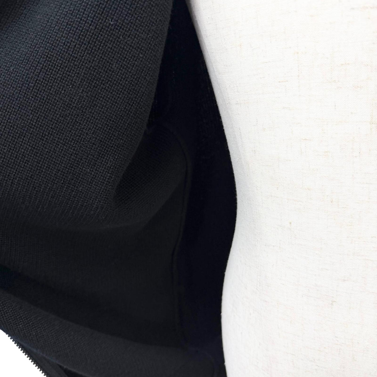ストーンアイランド RIBBED SOFT ORIGINAL COTTON ロゴワッペン ドライバーズニット ブルゾン ブラック XL メンズ