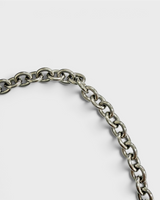 NEWSEDのPRADA Re-Edition 2005 Re-Nylonバッグに使用されている光沢のあるシルバーカラーのチェーンストラップ