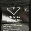 プラダ Re-Nylon トライアングルロゴ プルオーバー パーカー ブラック XL メンズ