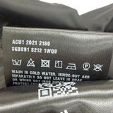 プラダ Re-Nylon トライアングルロゴポーチ付き ステンカラーコート ブラック S メンズ