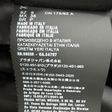 プラダ Re-Nylon トライアングルロゴポーチ付き ステンカラーコート ブラック S メンズ