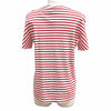 プラダ トライアングルロゴ ボーダー クルーネック 半袖Ｔシャツ レッド S レディース 未使用品
