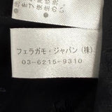 サルヴァトーレフェラガモ ヴァラボタン スタンドカラー ロング コート ブラック IT 40 レディース