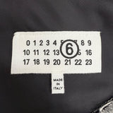 エムエムシックス メゾンマルジェラ Midi Dress 異素材切替 ノースリーブ ワンピース グレー 40 レディース
