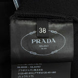 プラダ トライアングルロゴプレート ニット パンツ ブラック 38 レディース 未使用品