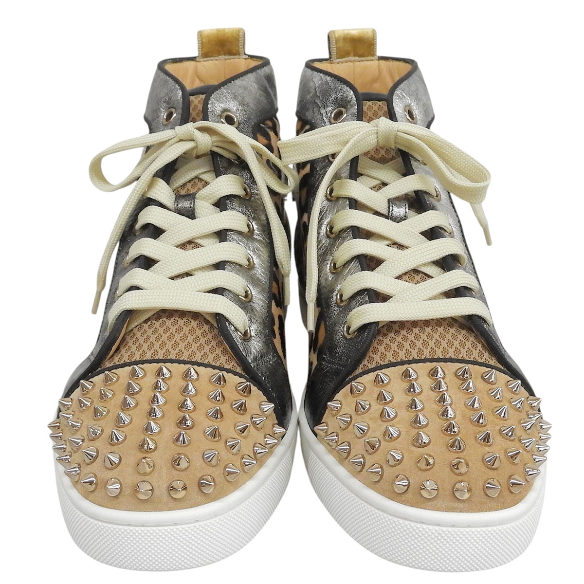 クリスチャンルブタン LOU SPIKES LOUBI KRAFT FLAT スニーカー マルチ 42.5 メンズ