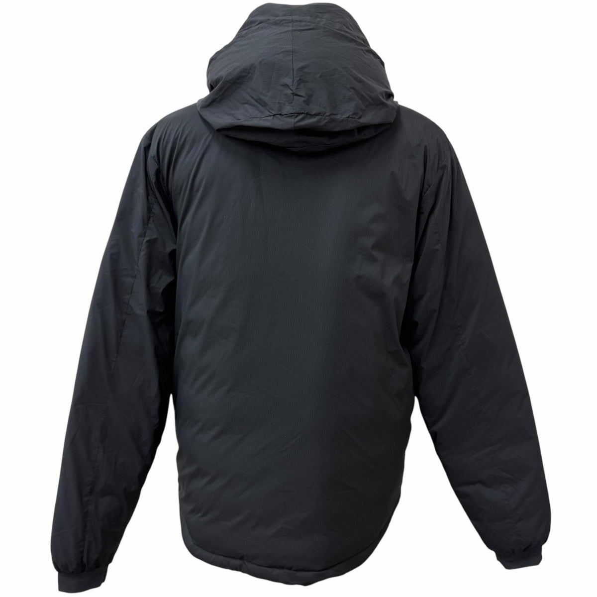 カナダグース LODGE HOODY ミニロゴワッペン フーデッド ダウンジャケット ブラック L メンズ