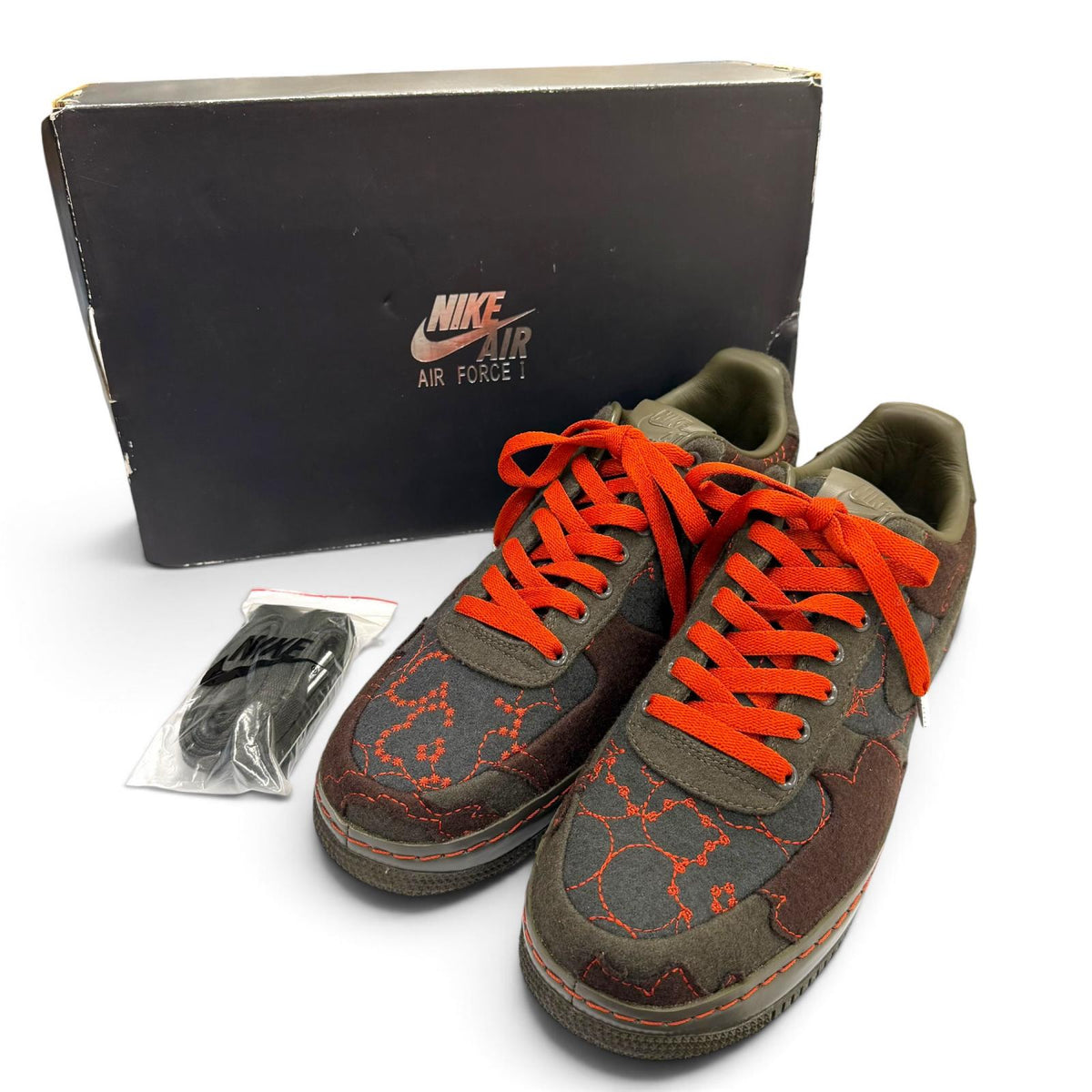 ナイキ Air Force 1 Low Supreme TZ Maharam エアフォース1 ロウ シュプリーム インサイドアウト マハラム スニーカー カーキ 26 メンズ