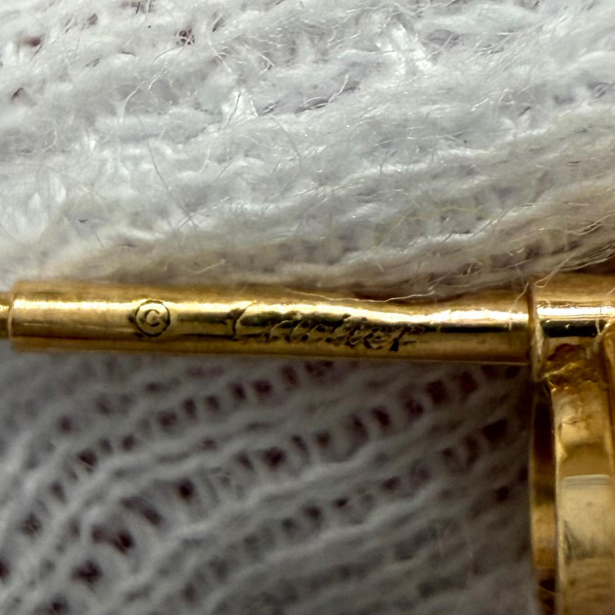 カルティエ ダムール ダイヤ ピアス 枠：8mm ダイヤ中央:約0.18ct ピアス ピンクゴールド レディース