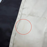 プラダ シープファー トライアングルロゴ ZIP UP ダウンジャケット ブラック 38 レディース