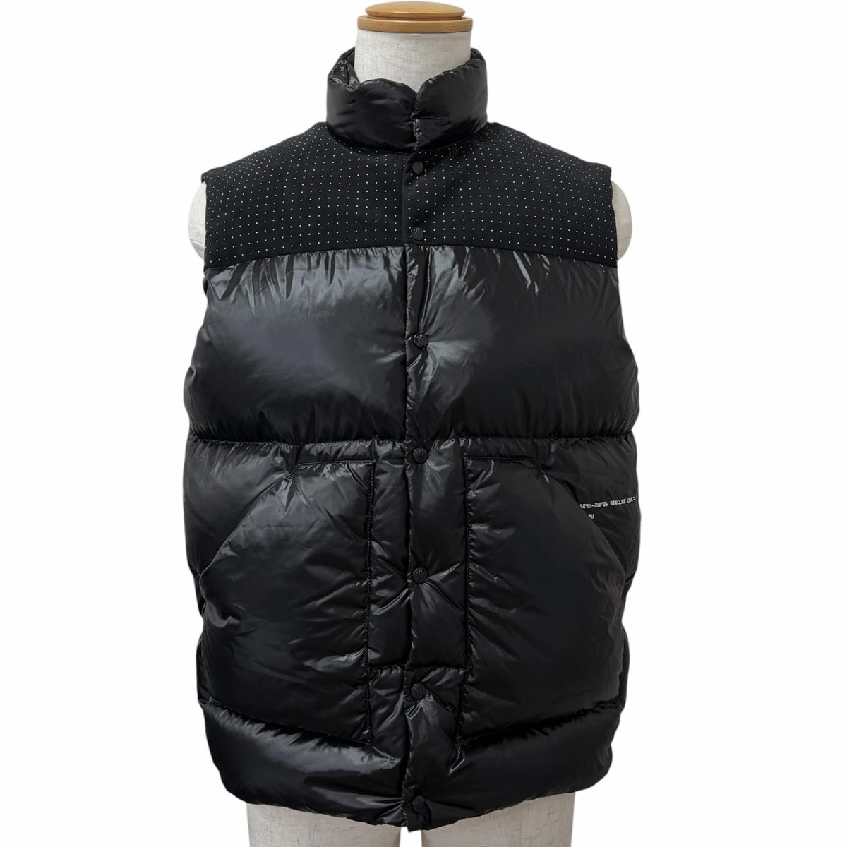 モンクレールジーニアス 7 フラグメント ヒロシフジワラ OSTEEN GILET ダウンベスト ブラック 1 メンズ