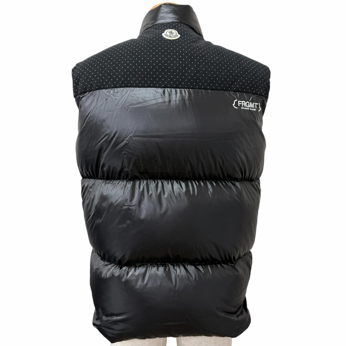 モンクレールジーニアス 7 フラグメント ヒロシフジワラ OSTEEN GILET ダウンベスト ブラック 1 メンズ