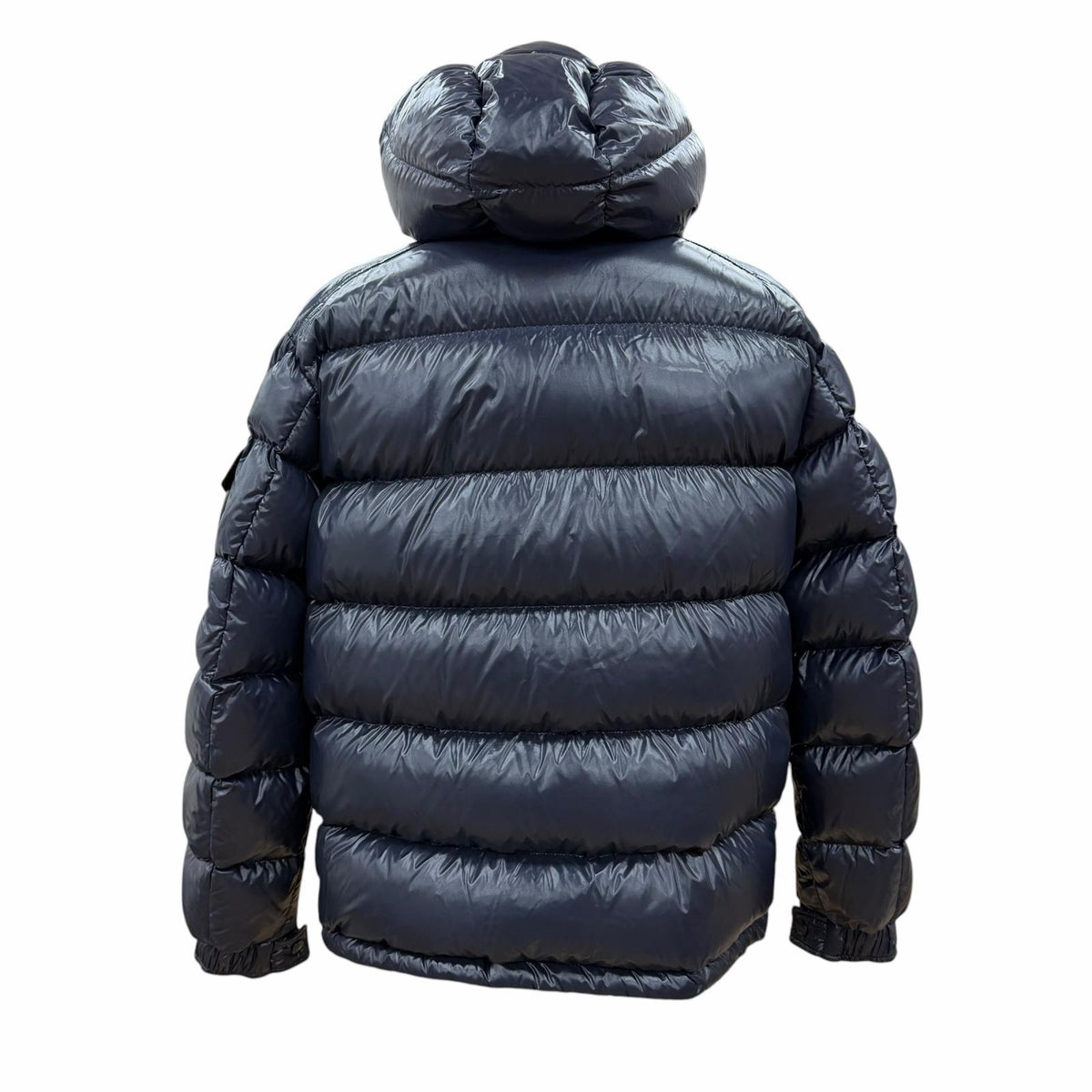 モンクレール MAYA ロゴワッペン・フード付 ZIP UP ダウンジャケット ネイビー 4 メンズ