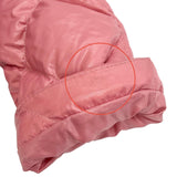 モンクレール KAMILE ロゴワッペン フード付き ダイヤモンドキルティング ダウンジャケット ピンク 10anni 140cm キッズ