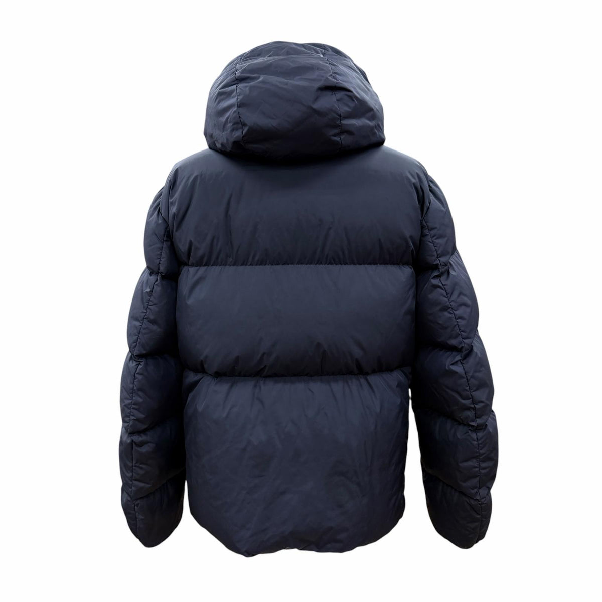 モンクレール MONTCLA ロゴワッペン・フード付 ZIP UP ダウンコート ネイビー 3 メンズ