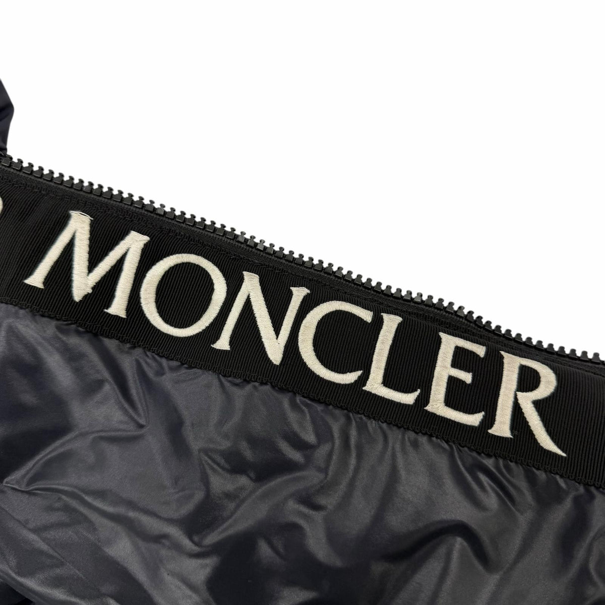 モンクレール MONTCLA ロゴワッペン・フード付 ZIP UP ダウンコート ネイビー 3 メンズ