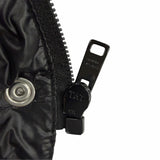 プラダ トライアングルロゴ クロップド コンバーチブル 2WAY ダウンベスト ダウンジャケット ブラック 38 レディース