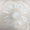 パトゥ MEDALLION LOGO クロップド丈 ボア パーカー アイボリー S レディース
