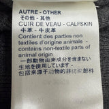 ルイヴィトン ダミエ レザーパッチ付き クルーネック ニット セーター グレー L メンズ