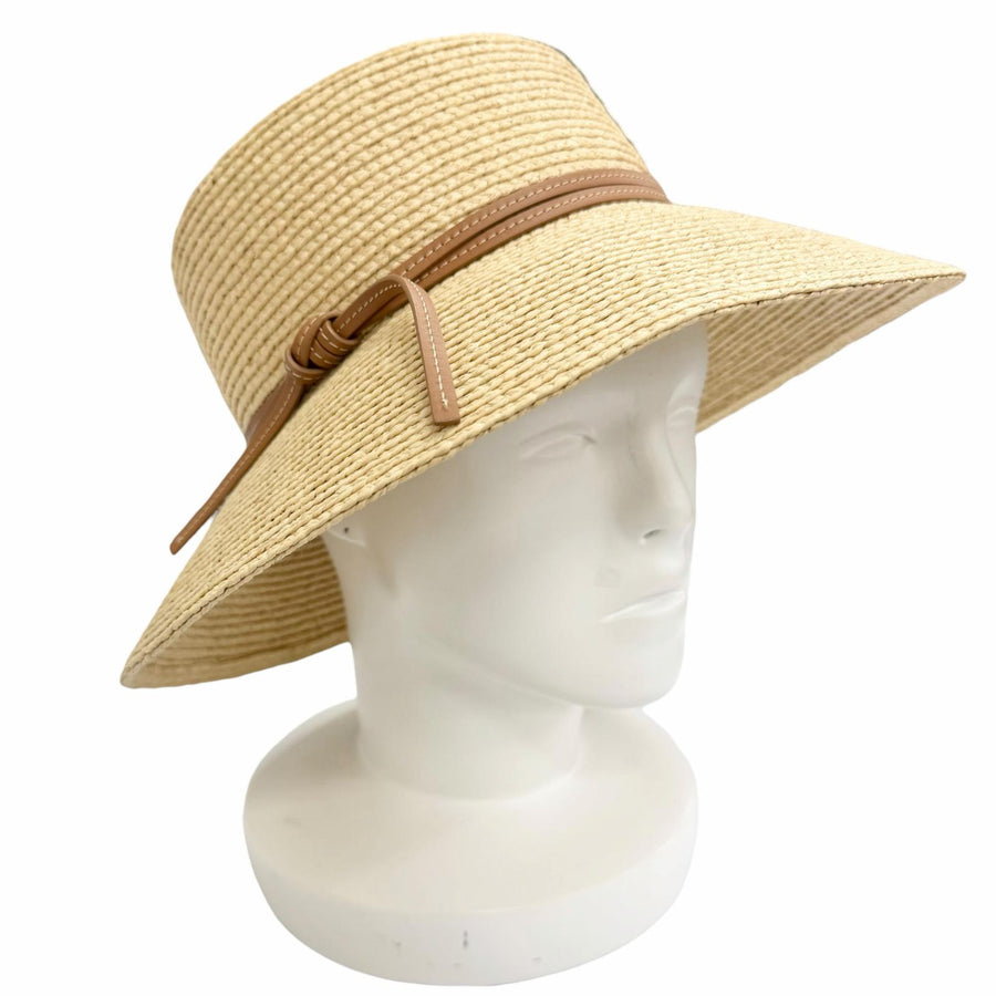 エルメス Chapeau Isola イゾラハット ストローハット ハット 57 レディース