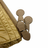 ピレネックス POSETS ポゼット ロゴワッペン付き ダブルジップアップ ダウンコート イエローベージュ XL メンズ