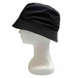 プラダ Re-Nylon トライアングルロゴ 三角プレート 帽子 バケット ハット ブラック L メンズ