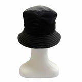 プラダ Re-Nylon トライアングルロゴ 三角プレート 帽子 バケット ハット ブラック L メンズ