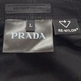 プラダ Re-Nylon トライアングルロゴ 三角プレート 帽子 バケット ハット ブラック L メンズ