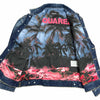 ディースクエアード Dropped Shoulder Jean Jacket 裏地プリントデザイン ジージャン デニムジャケット インディゴブルー 46 メンズ