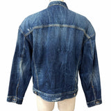 ディースクエアード Dropped Shoulder Jean Jacket 裏地プリントデザイン ジージャン デニムジャケット インディゴブルー 46 メンズ