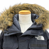 ザ・ノースフェイス Southern Cross Parka サザンクロスパーカー ロゴ刺繍 ファー付き フーデッド ダブルジップアップ ダウンジャケット ブラック M メンズ