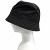 プラダ トライアングルロゴ 三角プレート Re-Nylon バケット ハット ブラック M メンズ