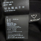 プラダ トライアングルロゴ 三角プレート Re-Nylon バケット ハット ブラック M メンズ