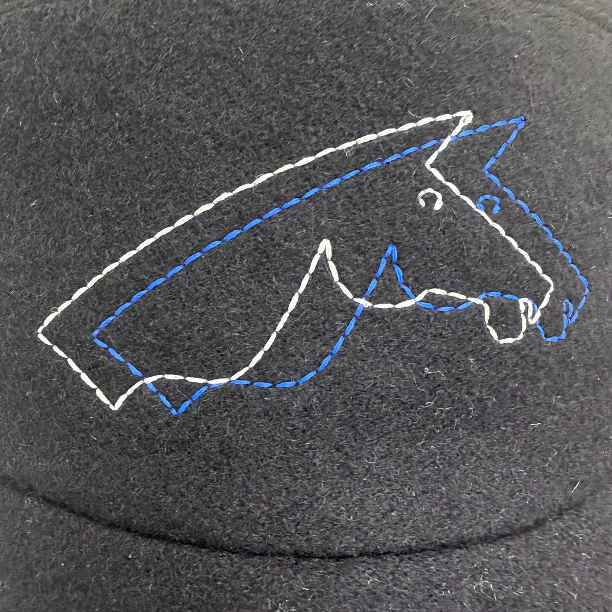 エルメス ネバダ シュヴァル・オー・トレ Nevada Cheval au Trait キャップ ネイビー 61 メンズ